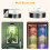 Remote Control LED Wall Lamp, Dimmable, Magnetic Mount, Battery Powered, RGBW A 6
