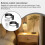 Remote Control LED Wall Lamp, Dimmable, Magnetic Mount, Battery Powered, RGBW B 5