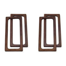 4Pcs 20cm Rectangle Wooden Bags Handle DIY Sewing Brackets Purse Frames Handles for Making Handbag Accessories