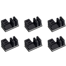 6Pcs Double 7Pin Female to Double 7Pin Male 90 Degree Angled Adapter Mainboard Adapter for Desktops SSD HDD