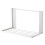 Space-Saving Magnetic Shelf Foldable Laundry Room Organizer Magnetic Folding Storage Rack for Washing Machine White 1