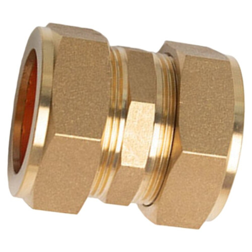 Plumbstation 35mm Straight Compression Coupler for Secure, Watertight Plumbing Connections