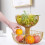 2-Tier Large Capacity Fruit Basket, Kitchen Countertop Storage for Vegetables, Snacks, and Bread 4