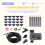 60Ft Drip Irrigation System with  Water Timer, Solid Brass Connectors, 360 Adjustable Nozzles, Bendable Tubing 2