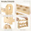 Wooden Egg Holder for Countertop, 3-Tier Stackable Design, Holds 36 Eggs, Ideal for Kitchen Organization 5