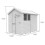 7 x 8 Apex Shed Tanalised (Single Door, No Windows) 4