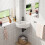 Corner Basin Ceramic Cloakroom Sink Small Bathroom Wall Hung Space Saving 46x33cm 2