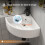 Corner Basin Ceramic Cloakroom Sink Small Bathroom Wall Hung Space Saving 46x33cm 11