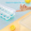 Ice Tray Set with Lid and Bin - Silicone Ice Trays for Freezer, Stackable Storage Container & Scoop 6