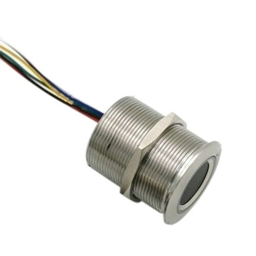 R503 Circular Round RGB Ring Indicator LED Control DC3.3V MX1.0-6Pin Capacitive Fingerprint Module Sensor Scanner, 32Mm