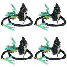 4X Ignition Key Assembly for Outboard Motor Control Box 2/4-Strok 703-82510-43-00