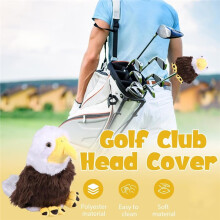 Golfschlägerhaube, Lustige Tier-Schlägerhauben, Staubdicht & Tragbar, Weiche Driver-Schlägerhaube Aus Holz mit Tiermotiv (460 cm³)