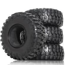 4PCS 1.9 Inch Universal Climbing Tire 106mm Rock Terrain Tire with Inner Liner for 1/10 Rc Crawler