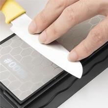 Dual Grit 400/1000 Sharpening Stone for Knives Sharpening Honeycomb Double-Sided Knifives for Cutting and Polishing