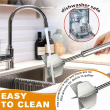 Stainless Steel Meat Masher,6Blade Ground Beef Chopper Tool 10.2Inch Potato Masher,Hamburger Smasher for Kitchen Cooking