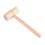 Carpenter Beech Wood Hammer - Round  Woodworking Hand Tool for Electrical DIY 1