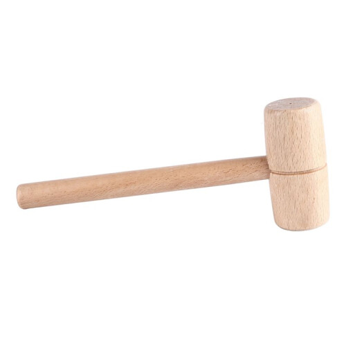 Carpenter Beech Wood Hammer - Round  Woodworking Hand Tool for Electrical DIY 1