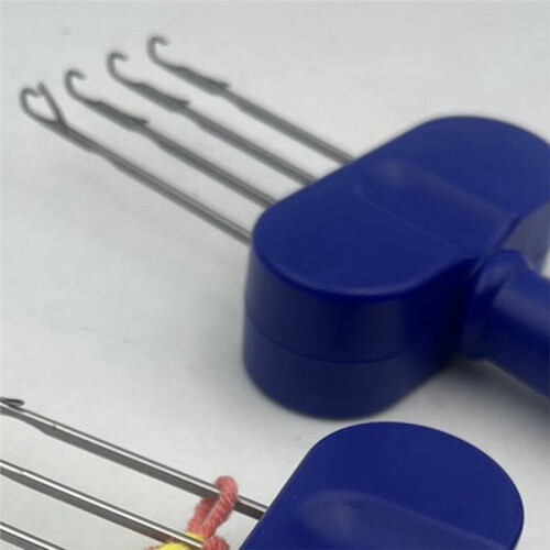 Portable Crochetting Tool for Binding-Off or Edging Hook Needle for Cord Knitting LatchHook Tool Four- B 1