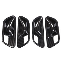 Carbon Fiber Car Door Handle Covers Trim for - 3 4 Serises F30 F34 3GT Interior Auto Accessories