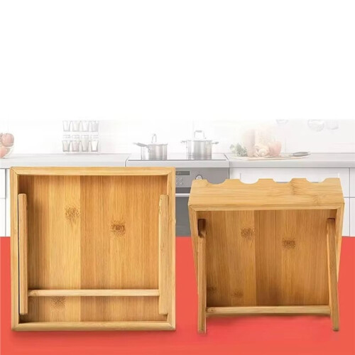 Wooden Kitchen Organizer 12-Grid Multi-Layer Spice Rack Home Multi-Function Condiment Storage Shelf Storage Jars 1