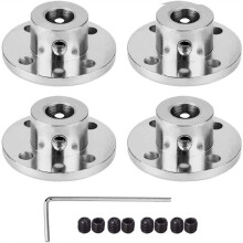 4 Stuks 8 mm Flenskoppelingen, Stijve Geleidingsmodelkoppelingen, Asfittingen voor DIY RC-Modelmotoren