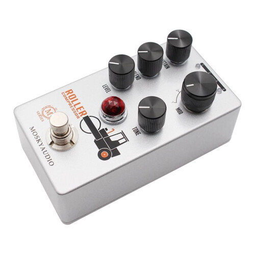 Mosky Roller Compressor Guitar Pedal 4 Modes Guitar Compression Effect with Sustain Blend Level Tone Control True Bypass 2