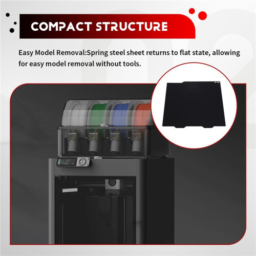 For  A1 -184x184mm Cold-Printed Low-Carbon Spring Steel Plate Platform 3D Printers 2
