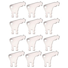12pcs Paper Towel Dispenser Key for Georgia Pacific, Iron Tissue Dispenser Key Replacement Toilet Paper Holder Opener