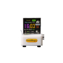 GeekMagic 3D Hologram Display,Crystal Photo Desktop Decoration, Weather Station Digital Clock