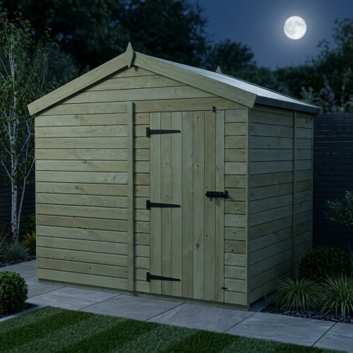 8 x 7 Apex Shed Tanalised (Single Door, No Windows) 2