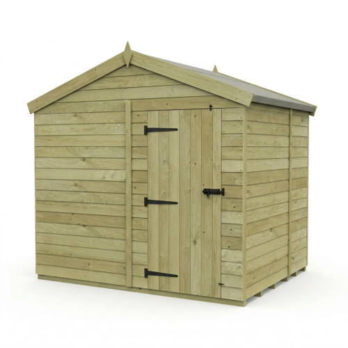 8 x 7 Apex Shed Tanalised (Single Door, No Windows) 1