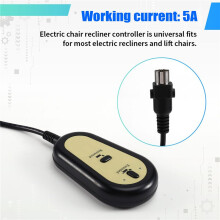 Controle Remoto para Cadeira Reclinável Elétrica, Interruptor com 2 Botões, Controle Manual, Eletrodomésticos