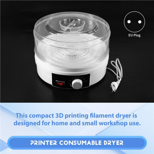 220V 1-Layer 8CM Small 3D Printing Consumable Dryer Dormitory Heating and Moisture-Proof Box EU Plug 1