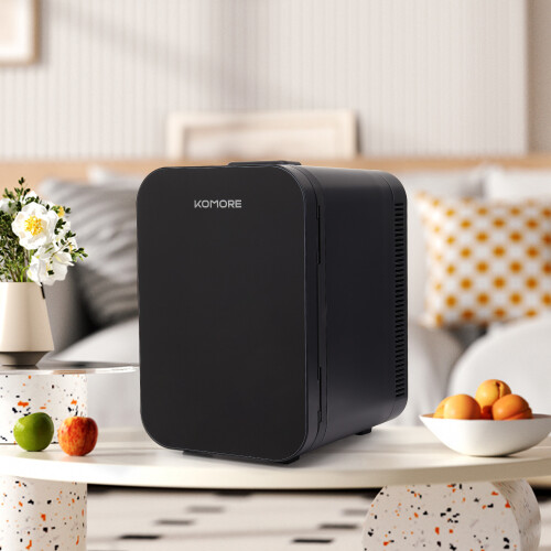 Living And Home 18L Dual-Use Mini Refrigerator, Mini Fridge, Black