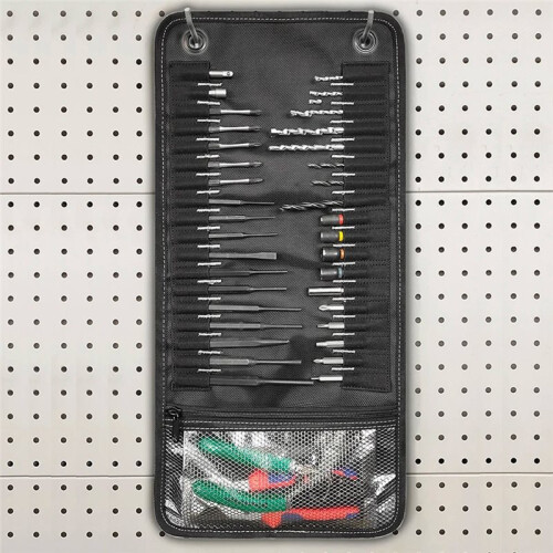 EM-013C High Quality Tool Roll  Bag with Translucent Section for Electricians 2