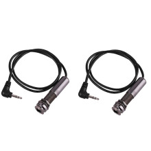 2X Guitar Pickup Cable Piezo Cable End Pin Jack Guitar Adapter Stereo Instrument Cable