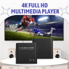 Multimedia Player Full HD 4K USB External Media Player TV Box with Media HDD Player EU Plug