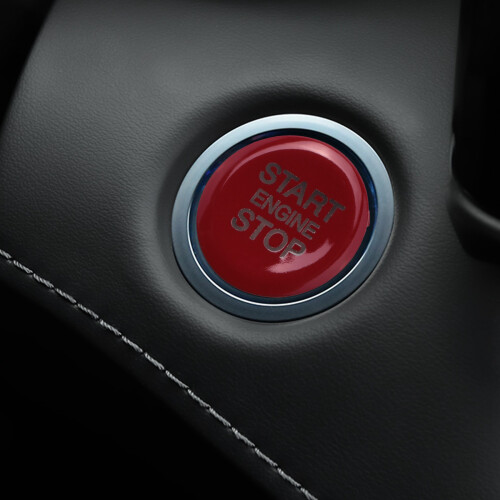 ABS Car Engine Start Stop  Button Cover Trim for  Giulia Stelvio 2017 2018 (Red) 2