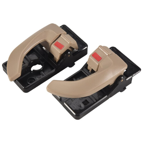 4PCS Car Interior Door Handle Left Right Inside Door Handle Replacement Set for  Tucson 2005-2009 Beige 1