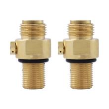 2X M18X1.5 Co2 Valve Adaptor Replaceable Transverter Suitable for Soda Machine Replaceable Valve,for CGA320