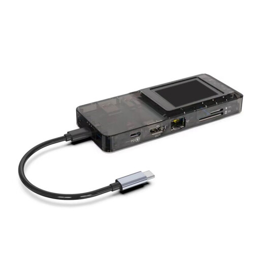 0108-D Typec L Stream Dec Visual Docking Station Network Port Docking Station Custom Button with Console 1