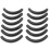 60 Pcs Black Rubber Makeup Tool Eyelash Curler Replacement Pads for Lady 2