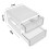 Eco-Friendly Hidden Desk Drawer Organizer Self-Adhesive Plastic Storage Box for Sundries Black 2