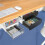 Eco-Friendly Hidden Desk Drawer Organizer Self-Adhesive Plastic Storage Box for Sundries Black 3