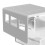 Eco-Friendly Hidden Desk Drawer Organizer Self-Adhesive Plastic Storage Box for Sundries Black 5