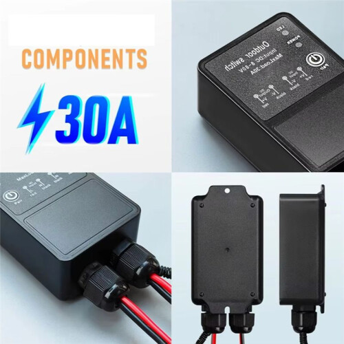 433Mhz Universal Wireless Remote Control  Waterproof Wireless Receiver DC8V-80V 30A Transmitter for Pump Light Fan 2