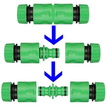 1SET Garden Hose Connectors and Fittings, Plastic Garden Hose Tap Connector Kit Hose Pipe Connector