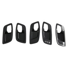 Carbon Fiber Inner Door Handle Bowl Cover Trim for Charger 2016-2023 300C 2015-2023 Interior Accessories