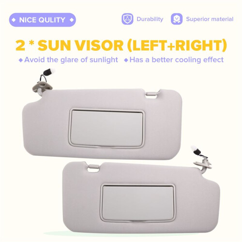 For  Murano 2009-2014 Car Sun Visor Grey Left Side Right Side Driver Side Passenger Side 96401-1AA1B 1