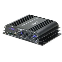 Audio Amplifier Channel-4.1 Digital AMP 5.0 Rated Power 40Wx4 W/H Remote for Home Theater Car RVs Boat EU Plug